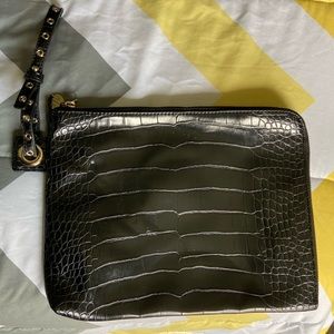 SOLD Armani Exchange Croc Clutch